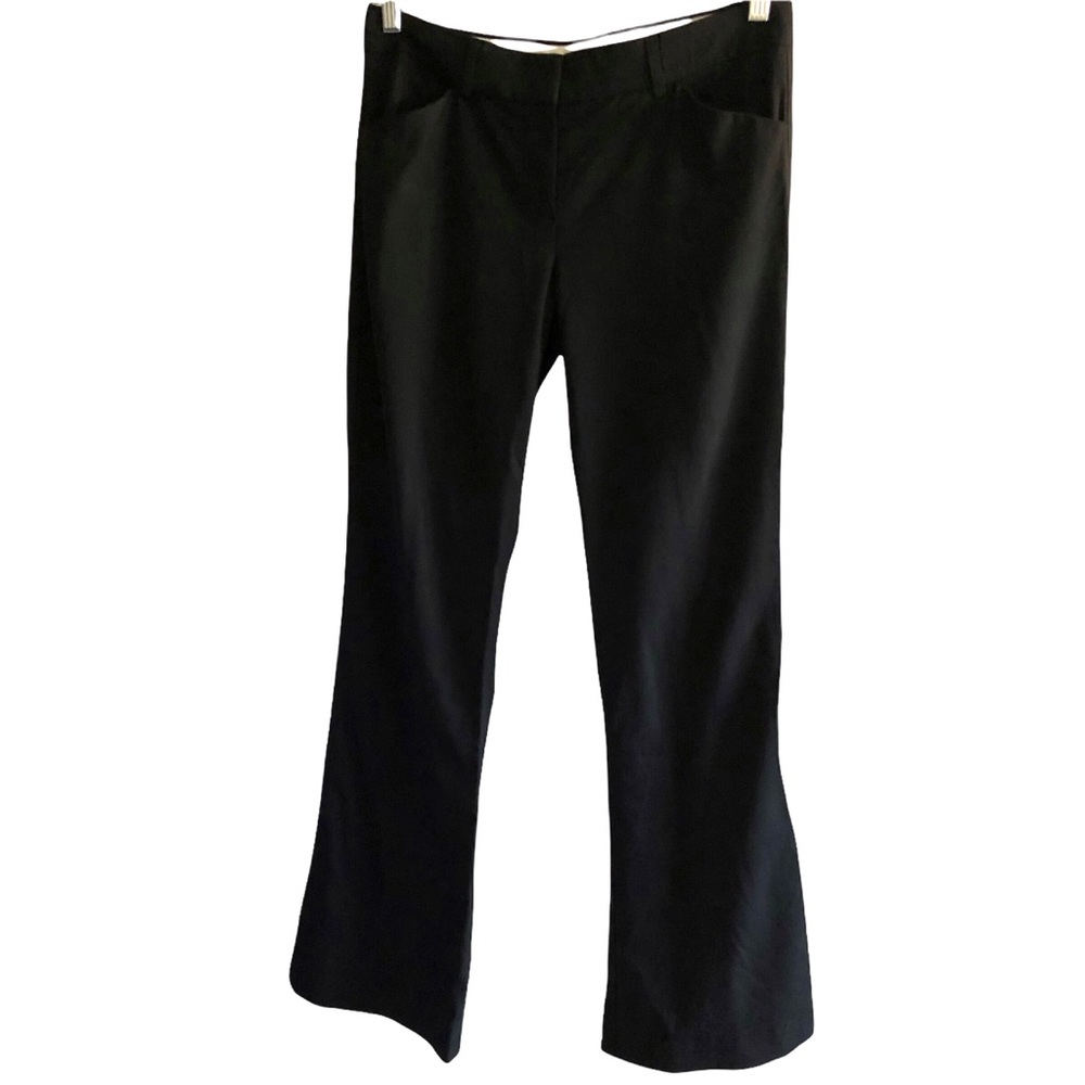Theory wool blend flare mid rise dress pants